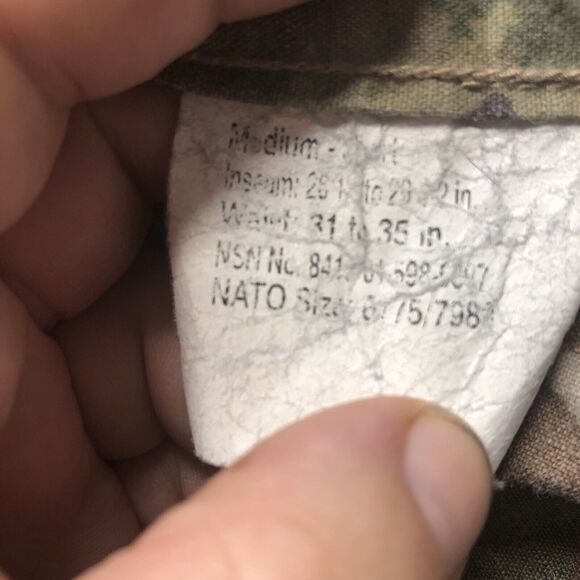 US Army OCP Garrison Pants 50/50 NYCO Camo Trousers MEDIUM SHORT Ocp Scorpion O - Picture 9 of 10